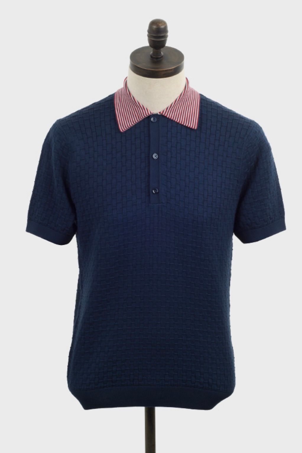 Wilson Navy - Knitted Polo