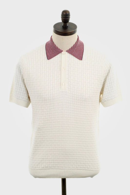Wilson Off White - Knitted Polo