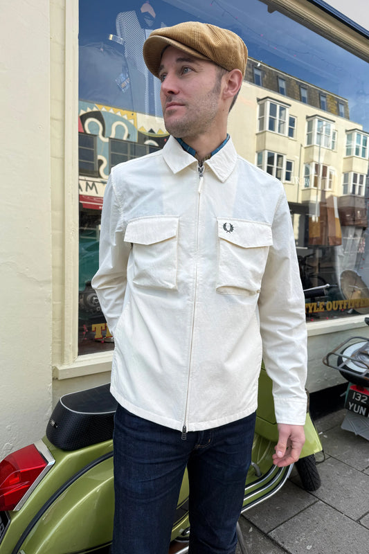 M2402 Ripstop Pocket Ecru - Overshirt