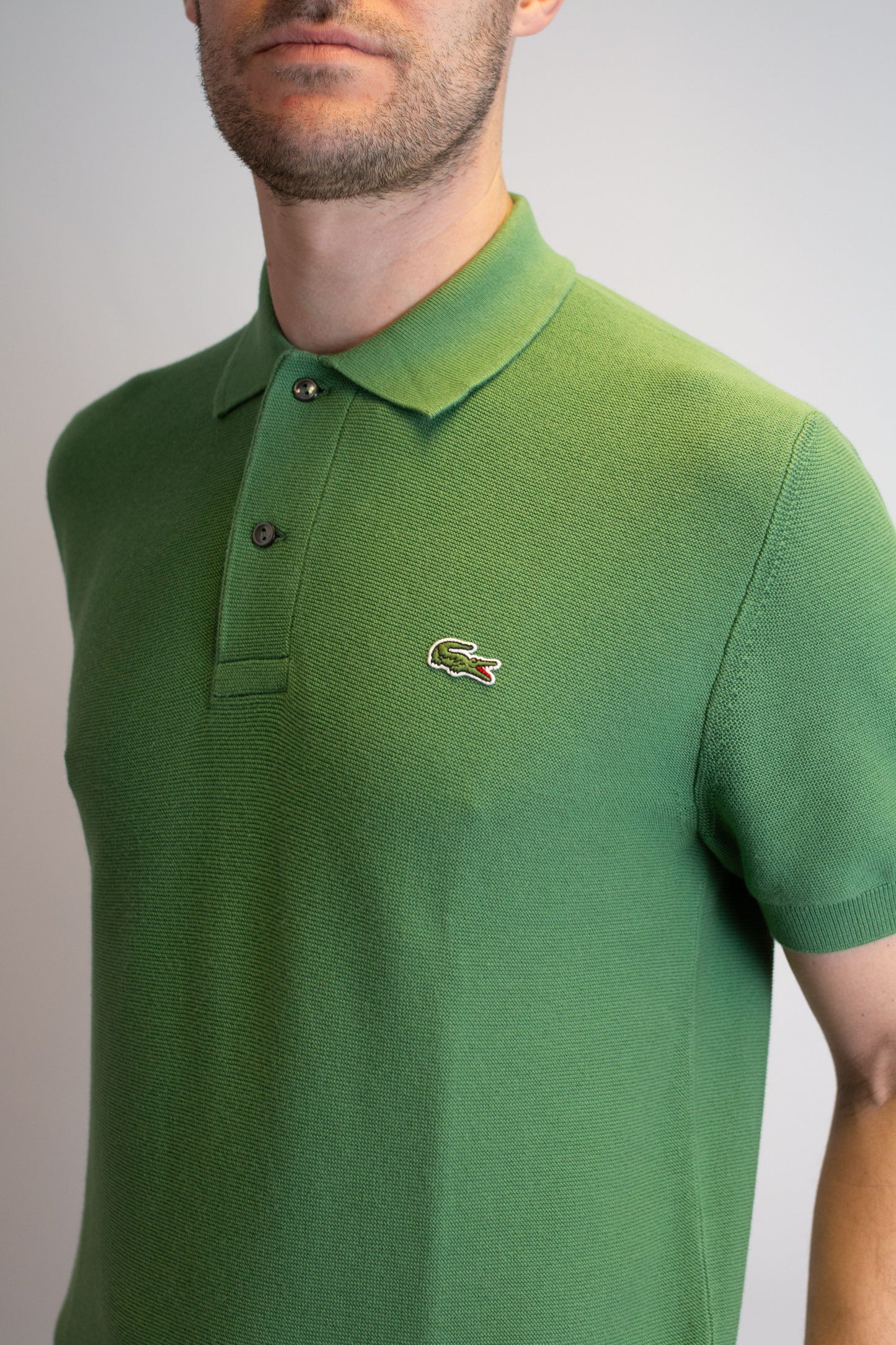 Classic Fit Knitted Lime Green - Polo