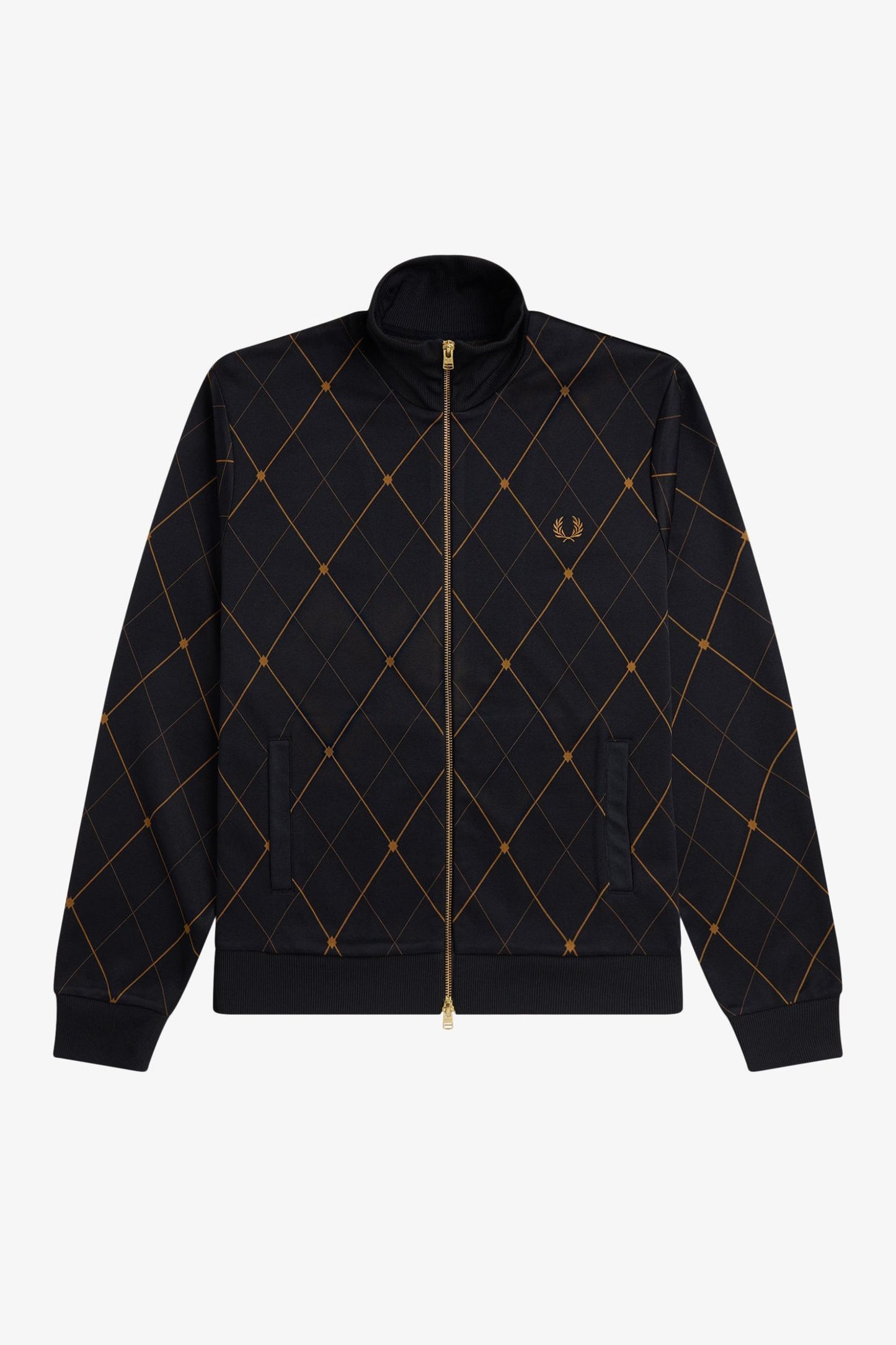 J2332 Black Argyle - Track Jacket