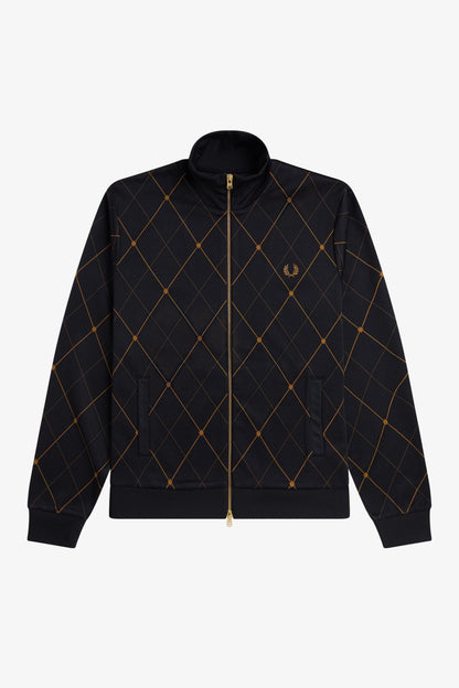J2332 Black Argyle - Track Jacket