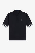K2129 Bold Tipped Black - Knitted Shirt