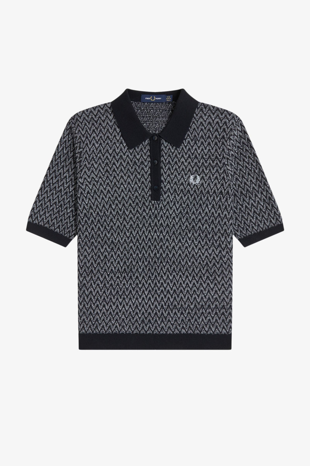 K2130 Textured Black - Knitted Shirt
