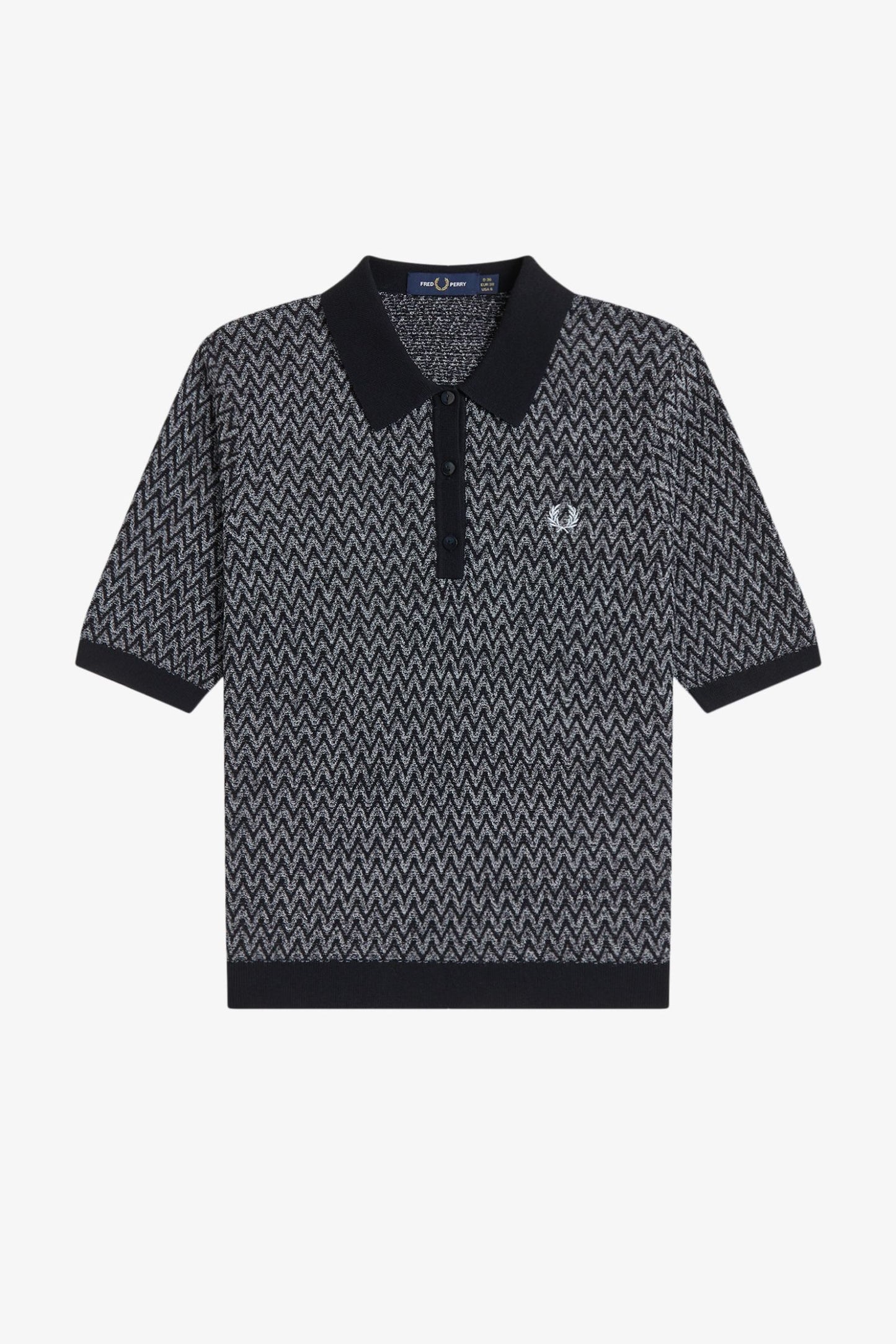 K2130 Textured Black - Knitted Shirt