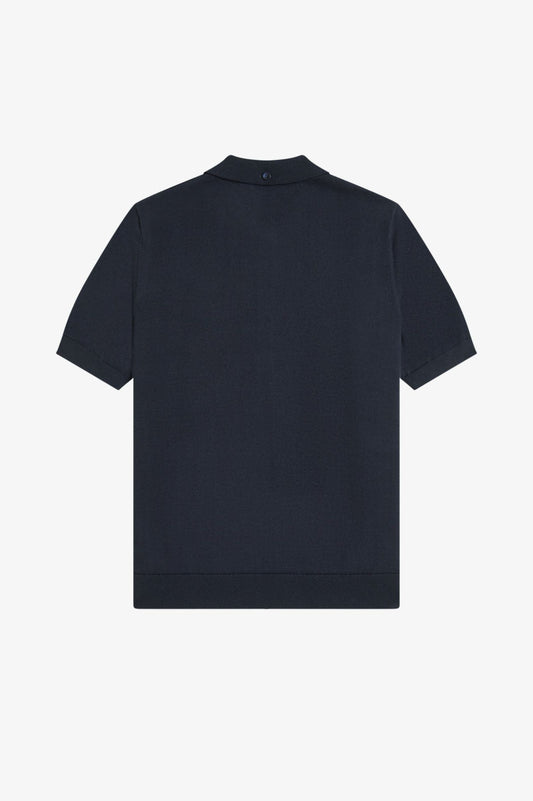K2308 Cable Navy - Knitted Shirt