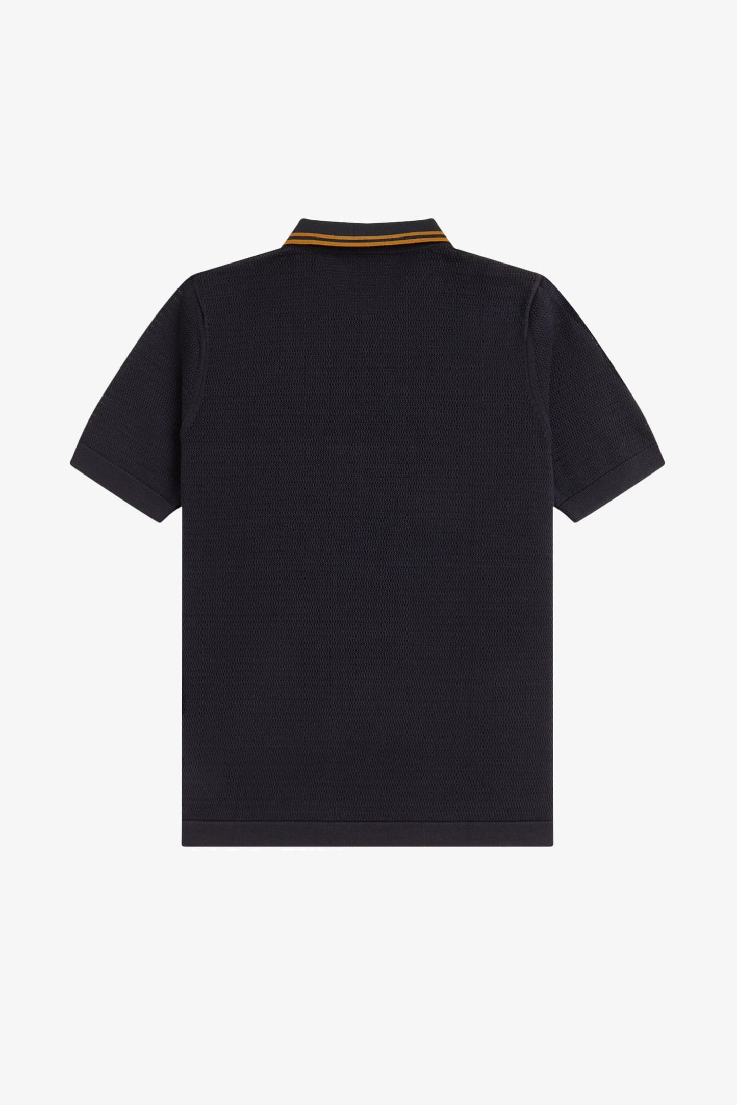 K2330 Pointelle Black - Knitted Shirt