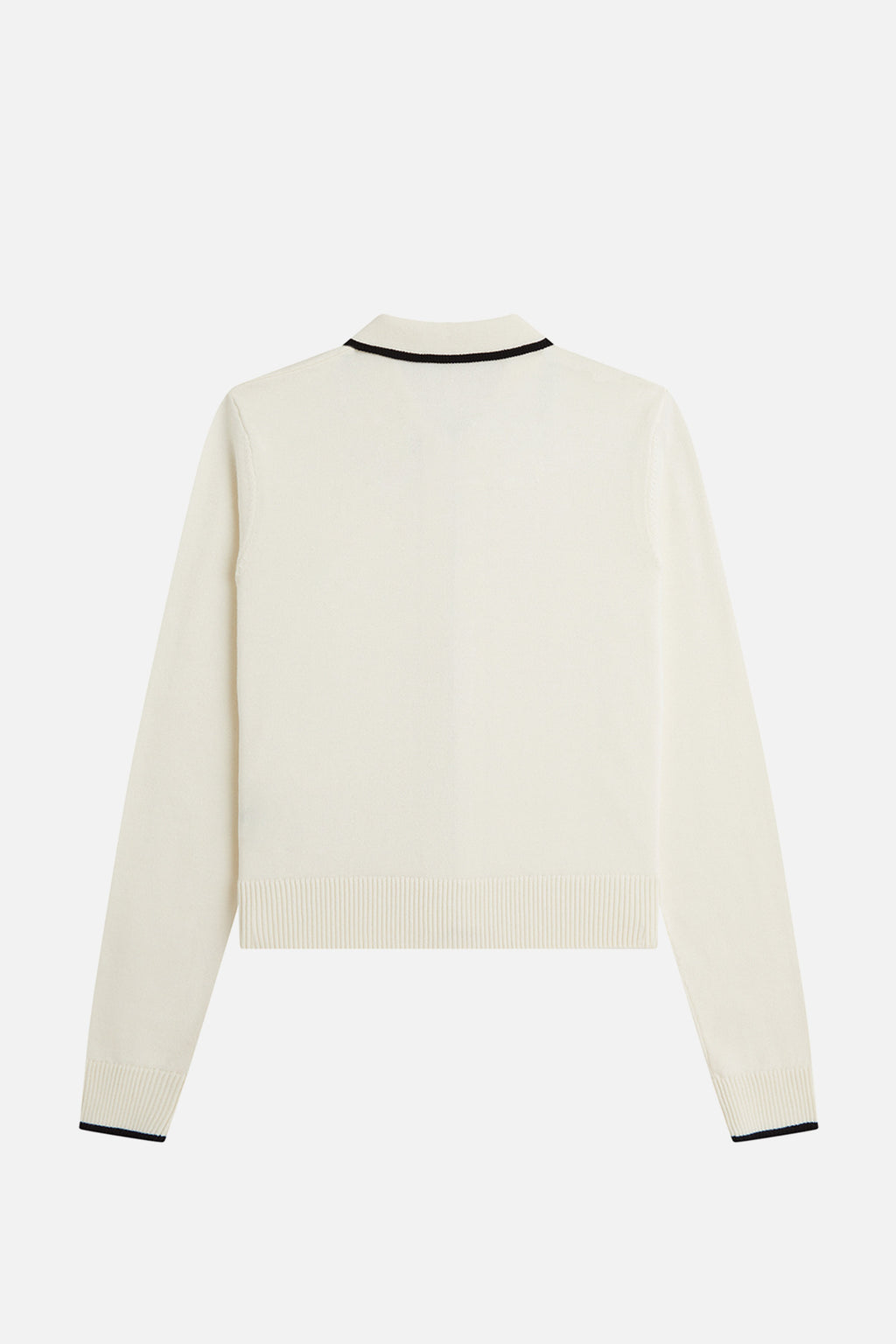 K3122 Zip through Knitted Ecru - Shirt