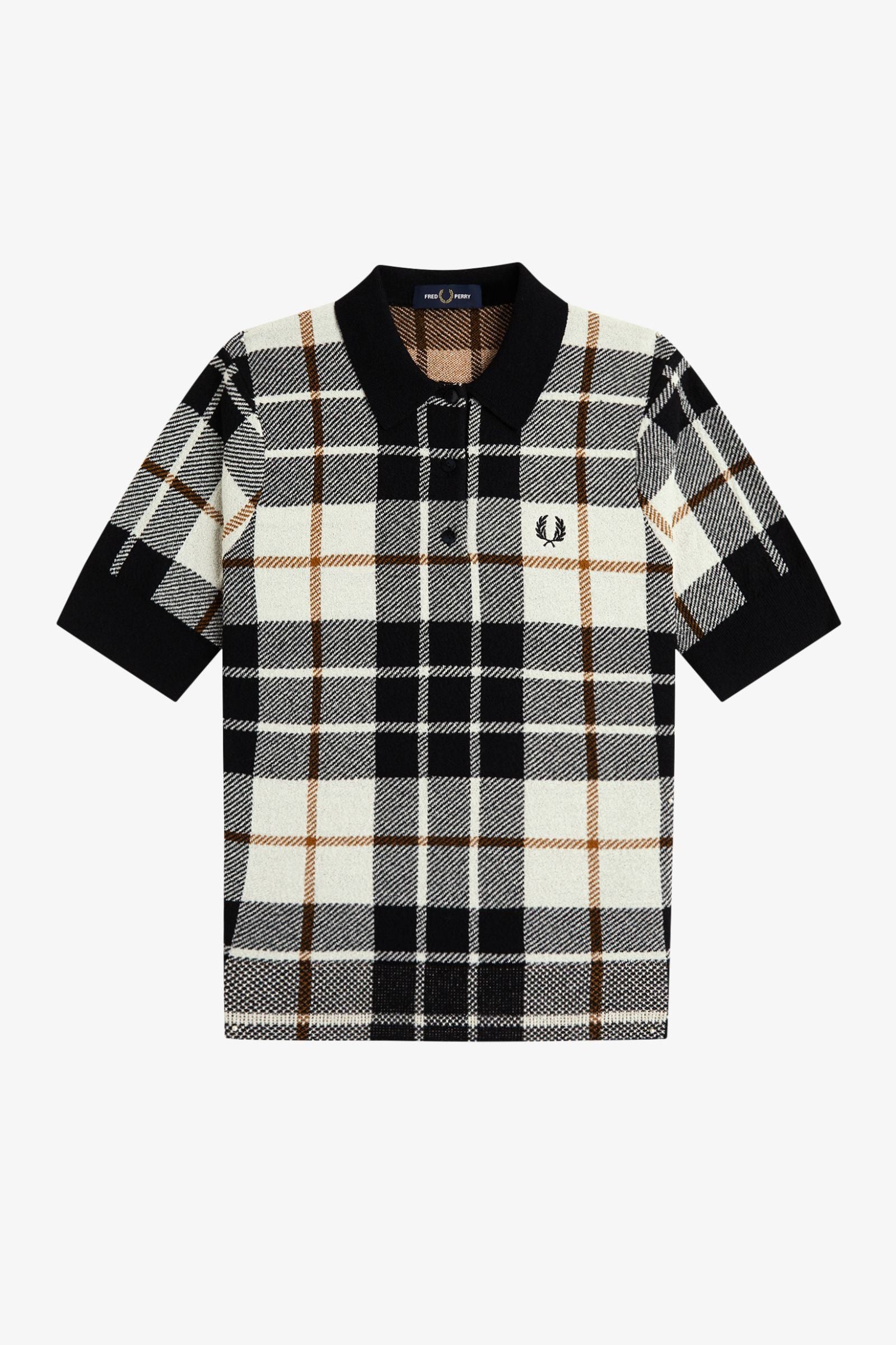 K3157 Bouclé Tartan - Knitted Shirt