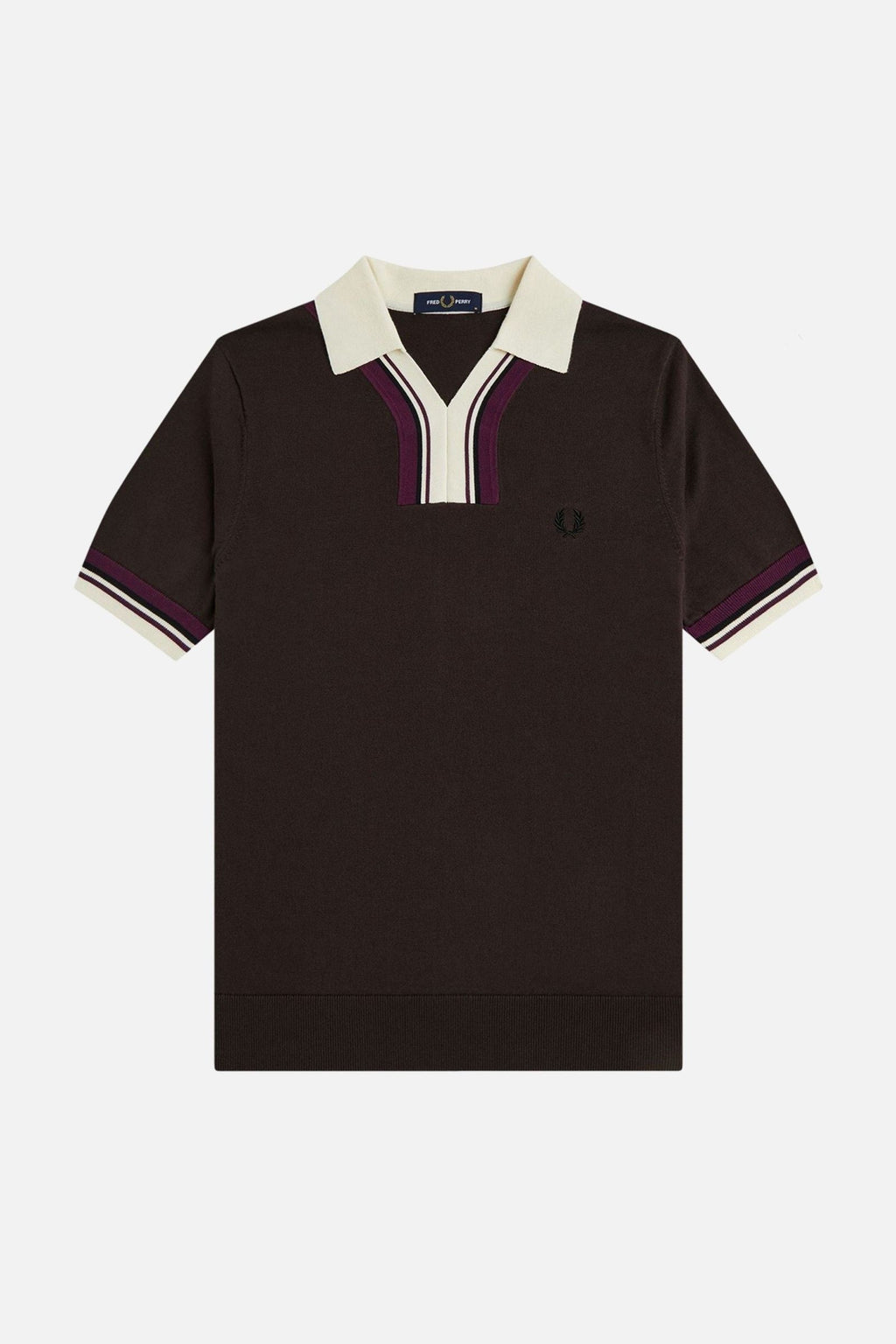 K3313 Rich Brown - Knitted T-shirt