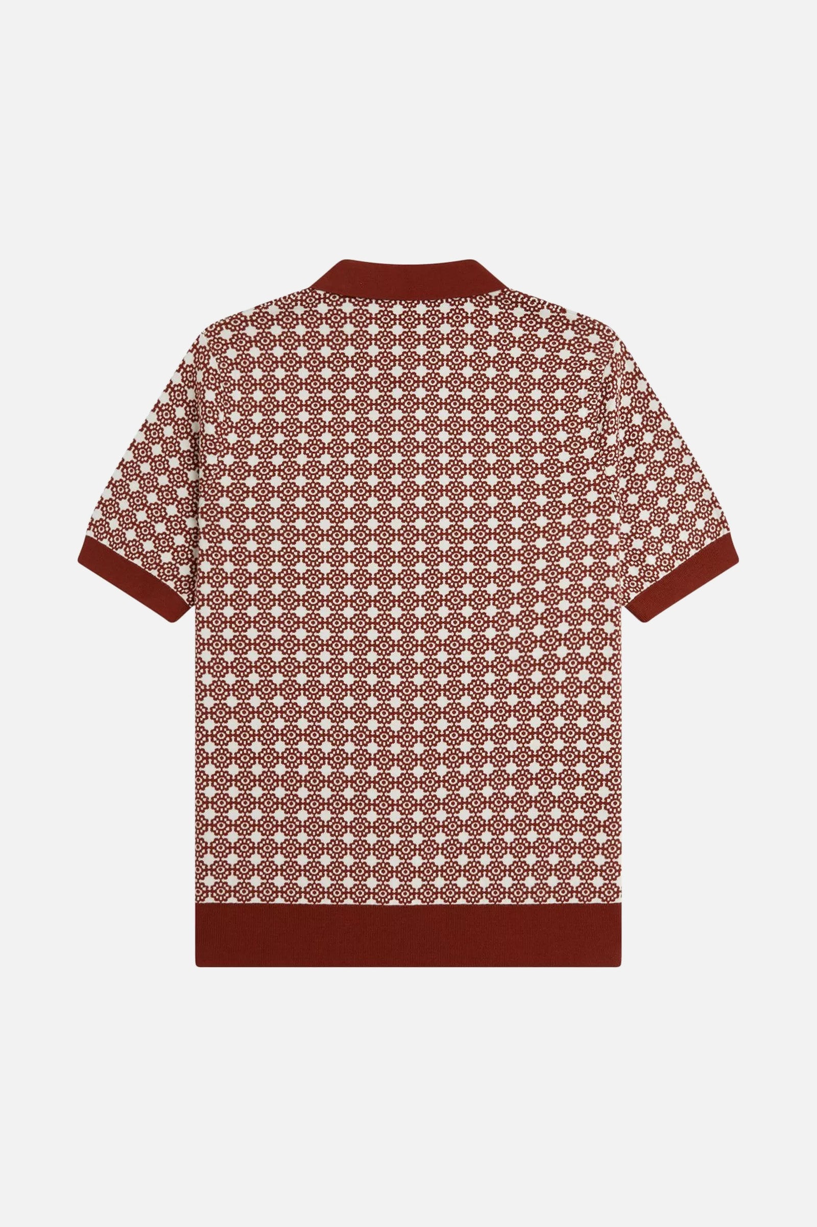 K3305 Floral Jacquard Brandy - Polo