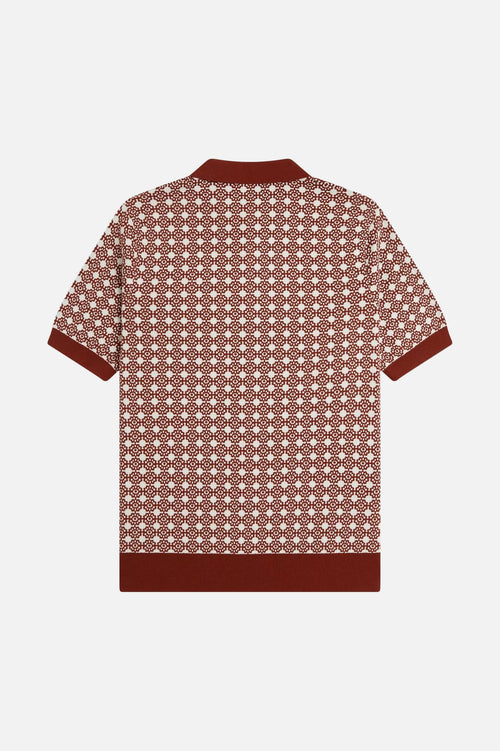 K3305 Floral Jacquard Brandy - Polo