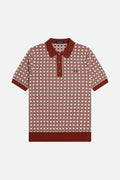 K3305 Floral Jacquard Brandy - Polo