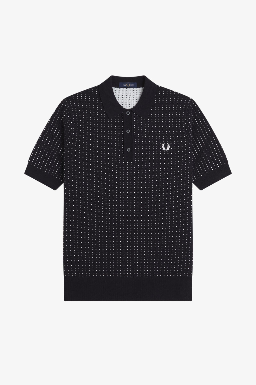 K3307 Boucle Dot Black - Polo