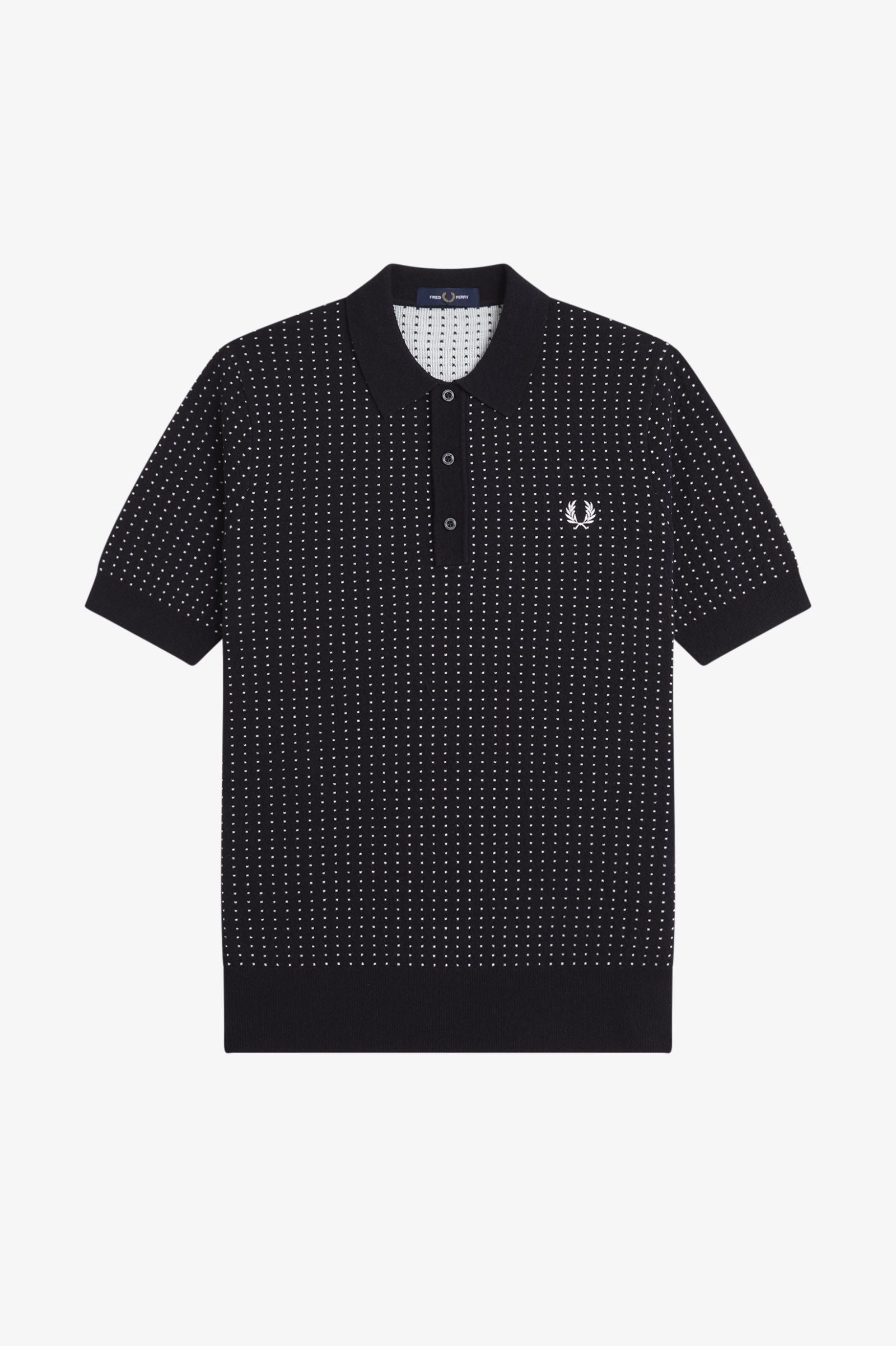 K3307 Boucle Dot Black - Polo