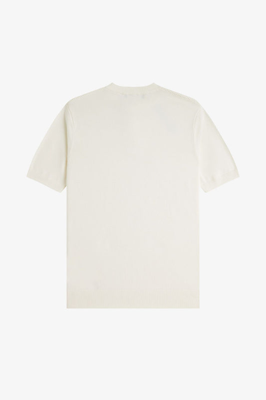 K6509 Light Ecru Waffle Stitch - Henley