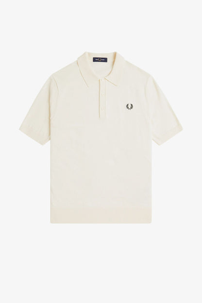 K9725 Cotton Ecru - Knitted Polo