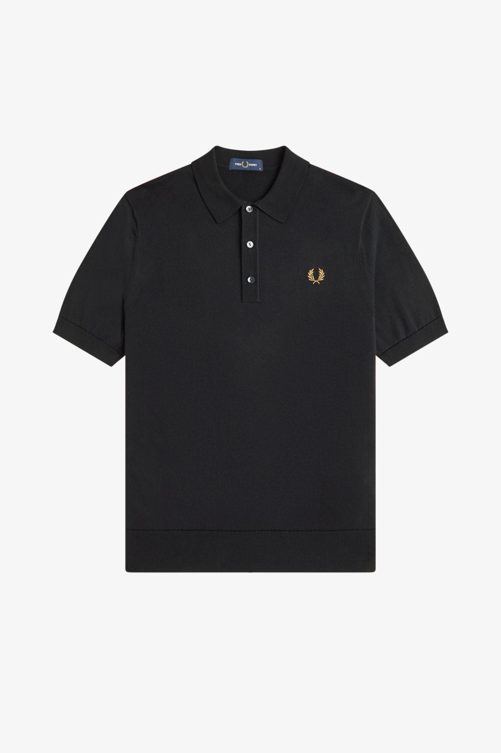 K9725 Black - Knitted Shirt