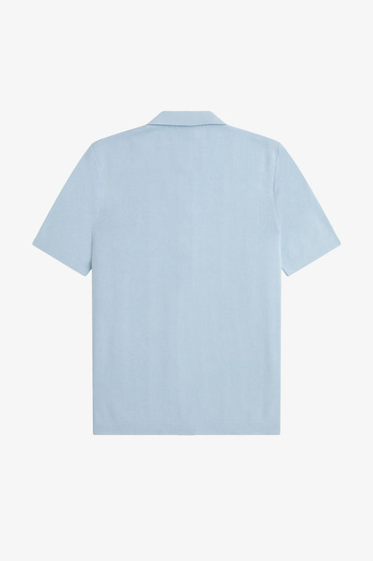 K9727 Light Smoke Knitted Button Through - Shirt