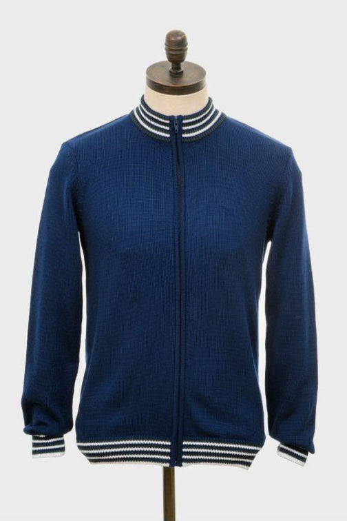 Roe Knitted Navy Blue - Cardigan