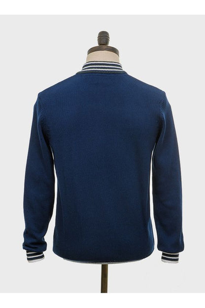 Roe Knitted Navy Blue - Cardigan
