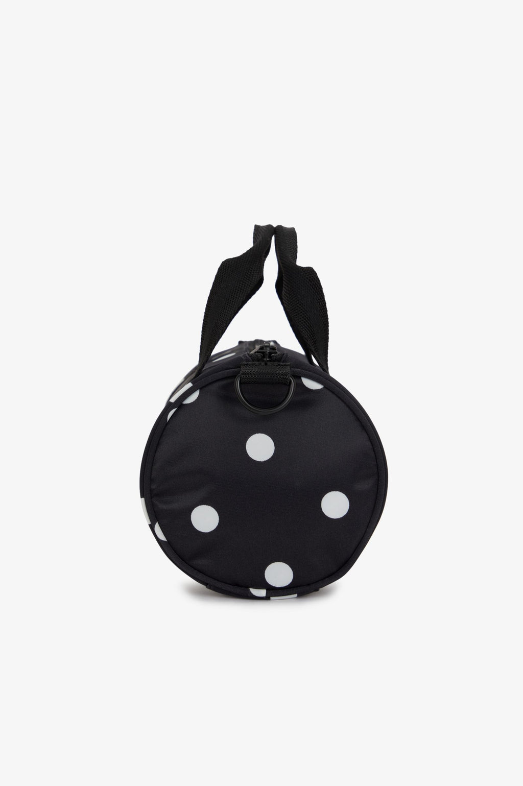 L3346 Amy Winehouse Polka Dot Black - Mini Barrel Bag