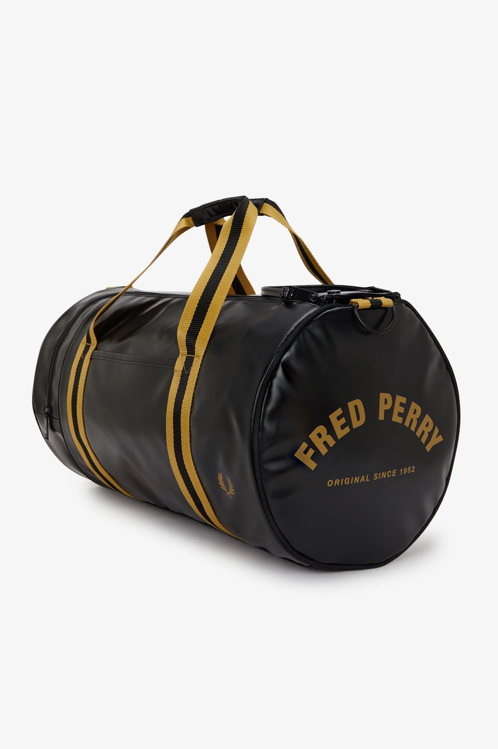 L3352 Black & Gold Classic - Barrel Bag