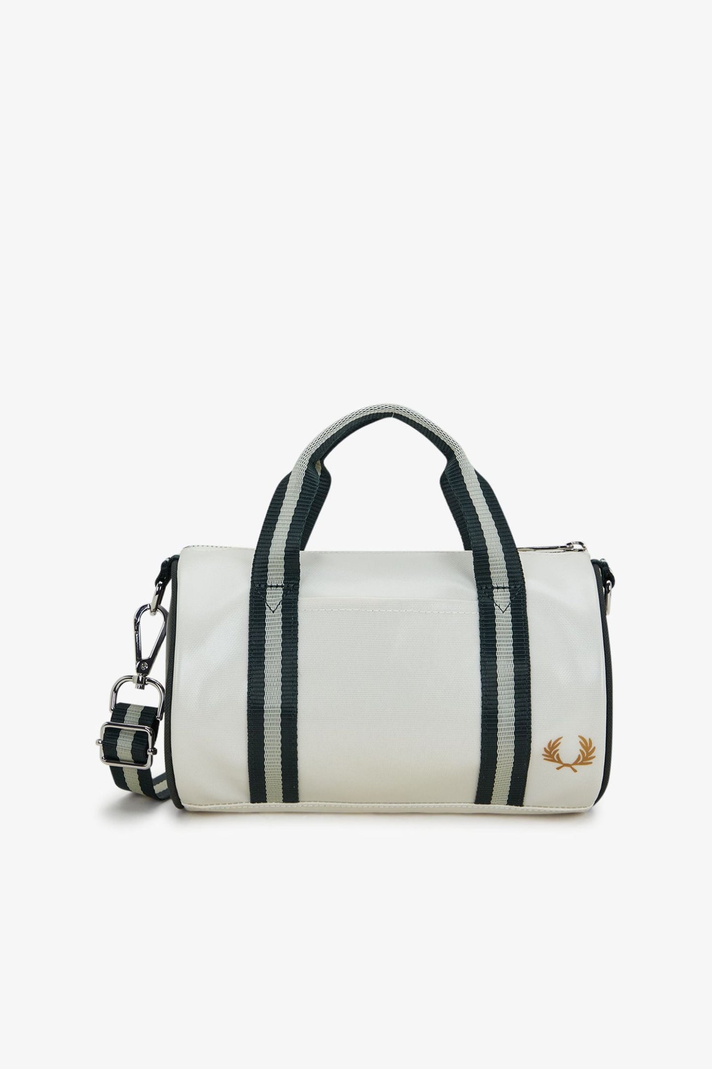 L9256 Classic Ecru / Forest Green- Mini Barrel Bag