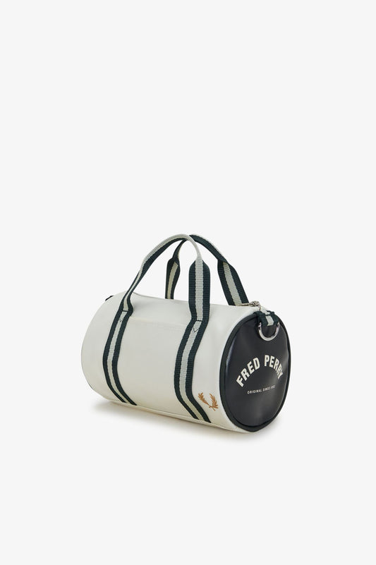 L9256 Classic Ecru / Forest Green- Mini Barrel Bag