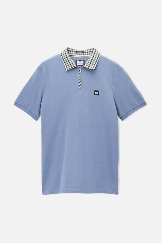 Lachine Jacquard Rib Collar Blue Shadow - Polo