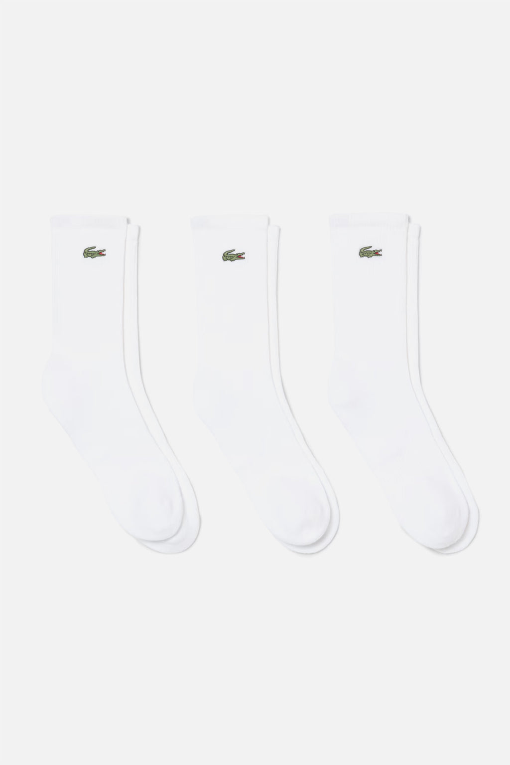 3-Pack Long Ribbed White 001 - Socks