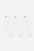 3-Pack Long Ribbed White 001 - Socks