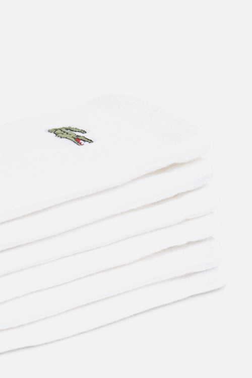 3-Pack Long Ribbed White 001 - Socks