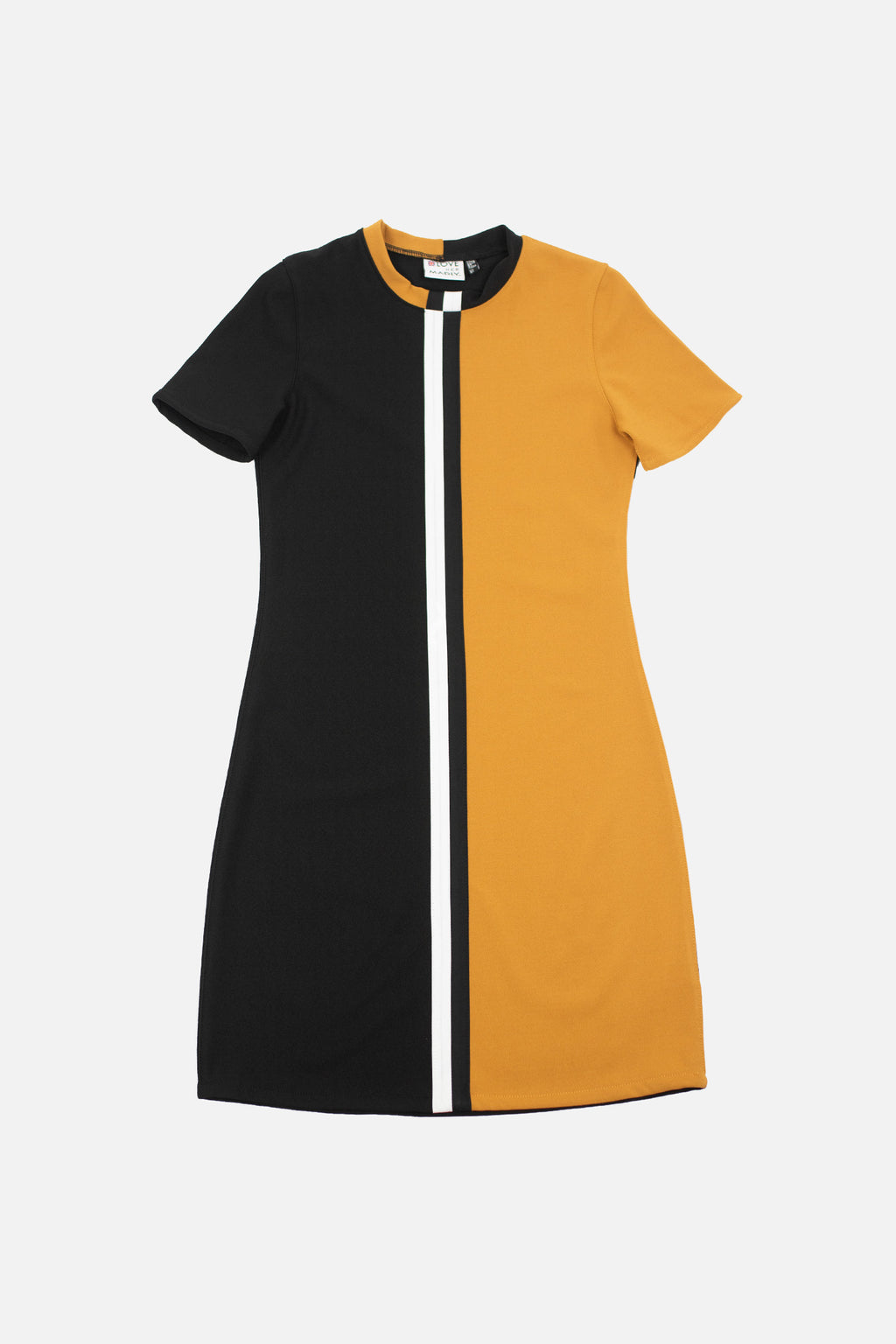 Roberta Geometric Mustard - Dress