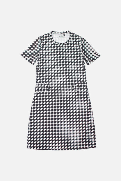Houndstooth Pocket Detail - Dress