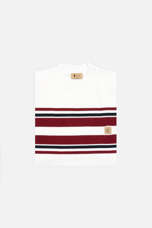 Liam White S/S - Crew Neck Knit