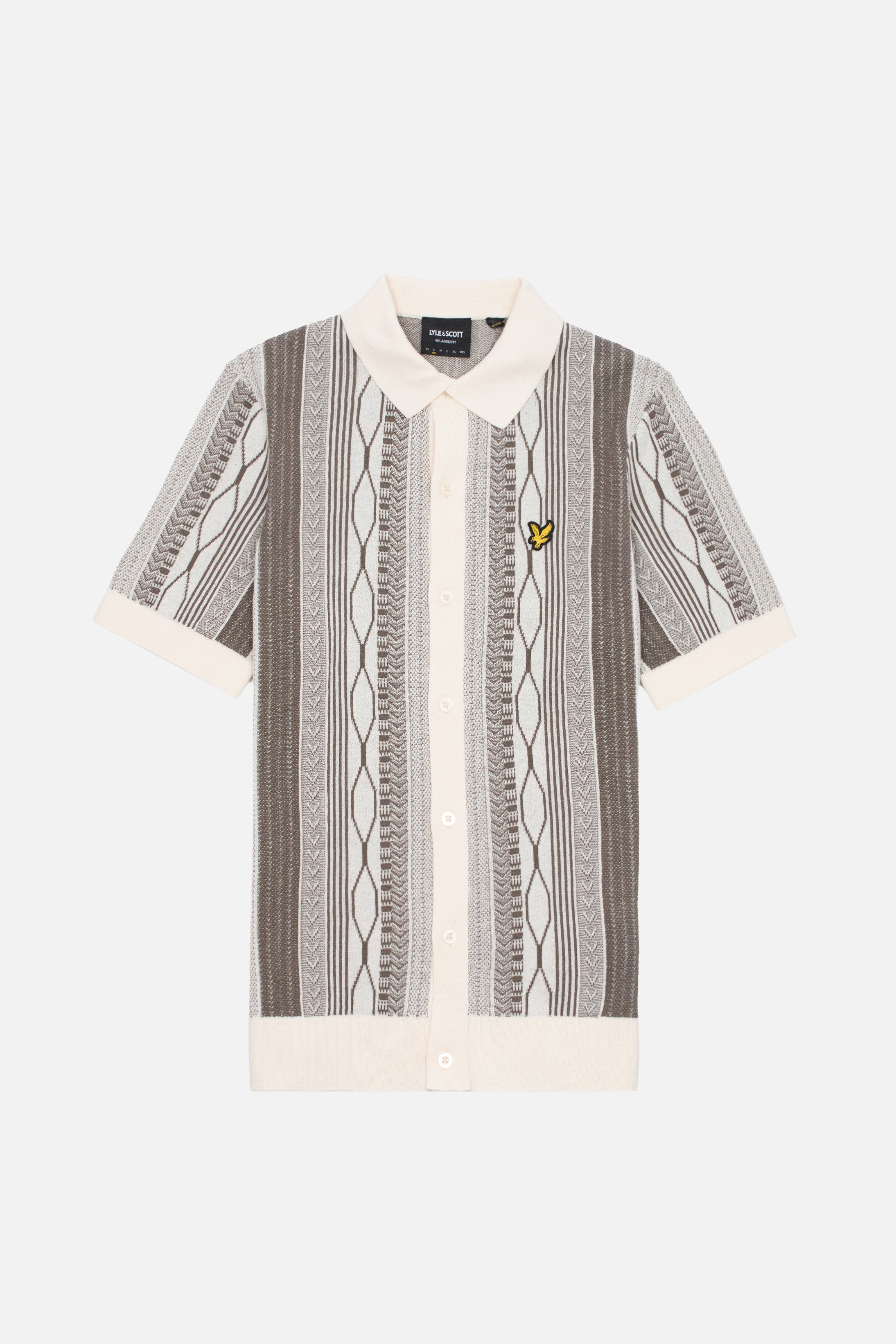 Brocade Jacquard Ice Cream - Knitted Shirt