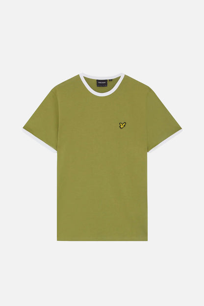 Ringer Cotton Crew Neck T-Shirt