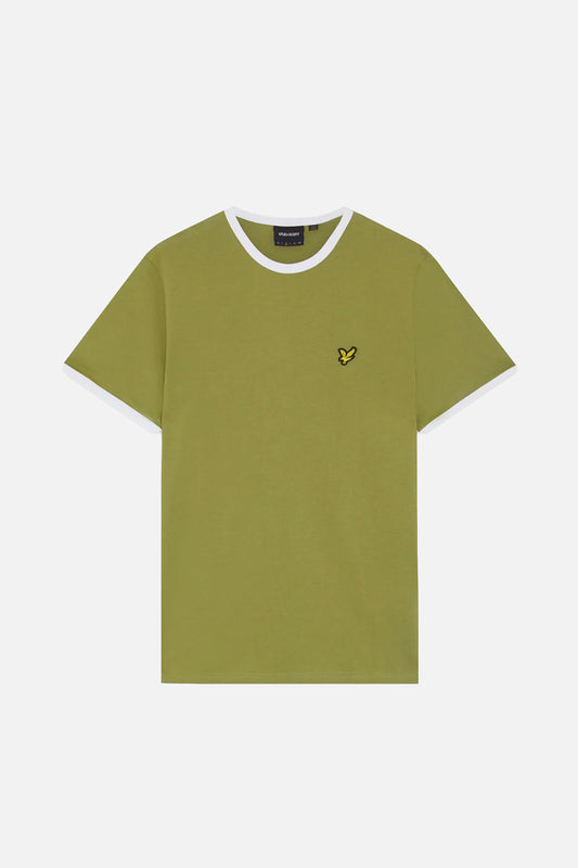 Ringer Cotton Crew Neck T-Shirt
