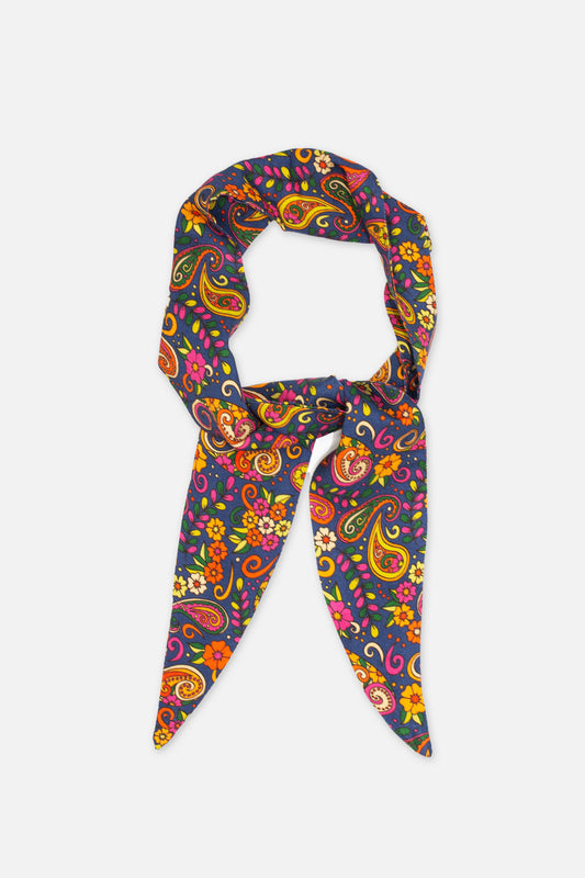 Exclusive 'Dolly' Paisley Daze Blue - Scarf