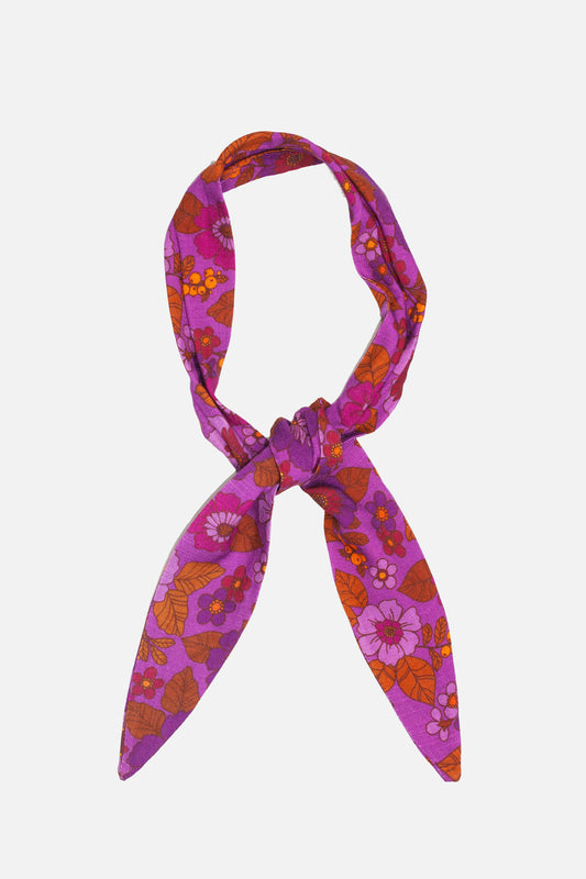 Exclusive 'Dolly' Canyon Bloom Purple - Scarf
