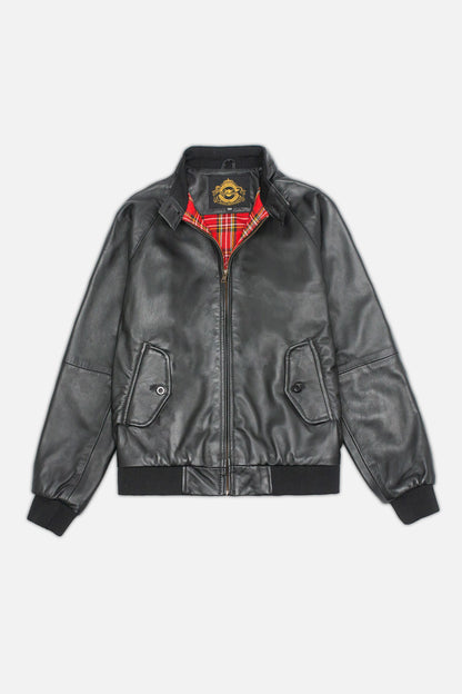 Men’s Leather Classic Black - Harrington Jacket