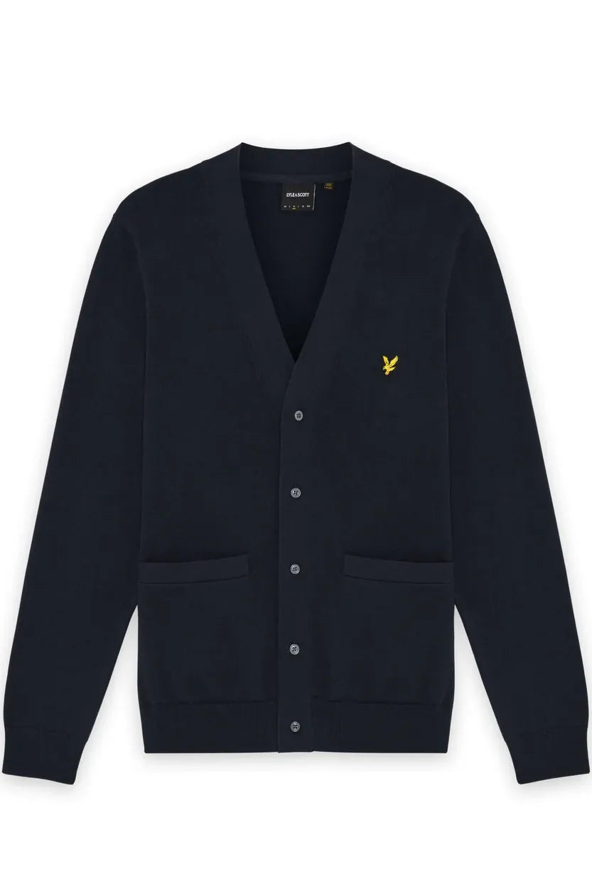 Cotton V-Neck Dark Navy - Cardigan