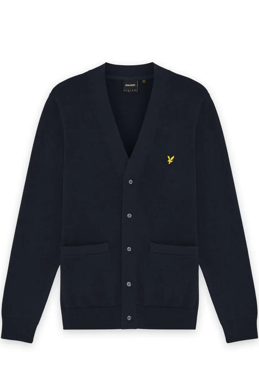 Cotton V-Neck Dark Navy - Cardigan