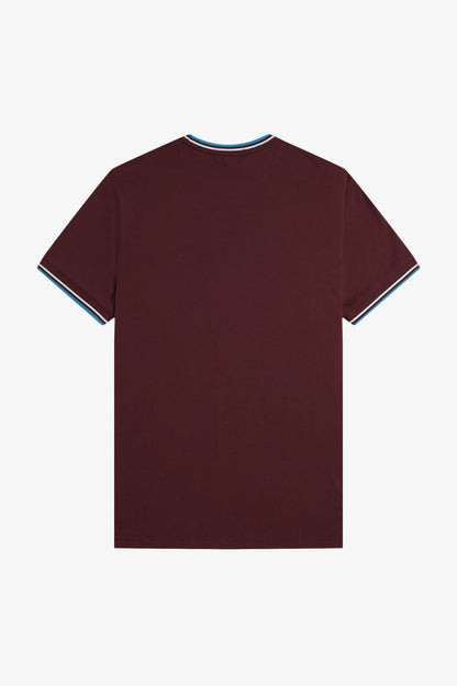M1588 Twin Tipped Oxblood / Ecru / Court Blue - T-Shirt