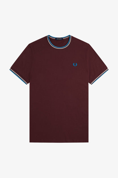 M1588 Twin Tipped Oxblood / Ecru / Court Blue - T-Shirt