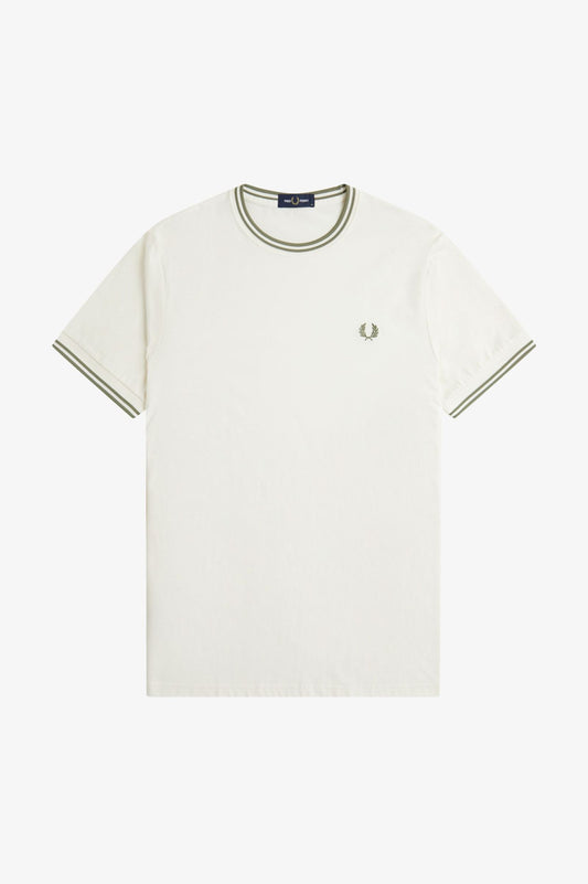 M1588 Twin Tipped Light Ecru / Olive - T-Shirt