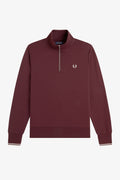 M3574 Half Zip Oxblood / Ecru - Sweatshirt