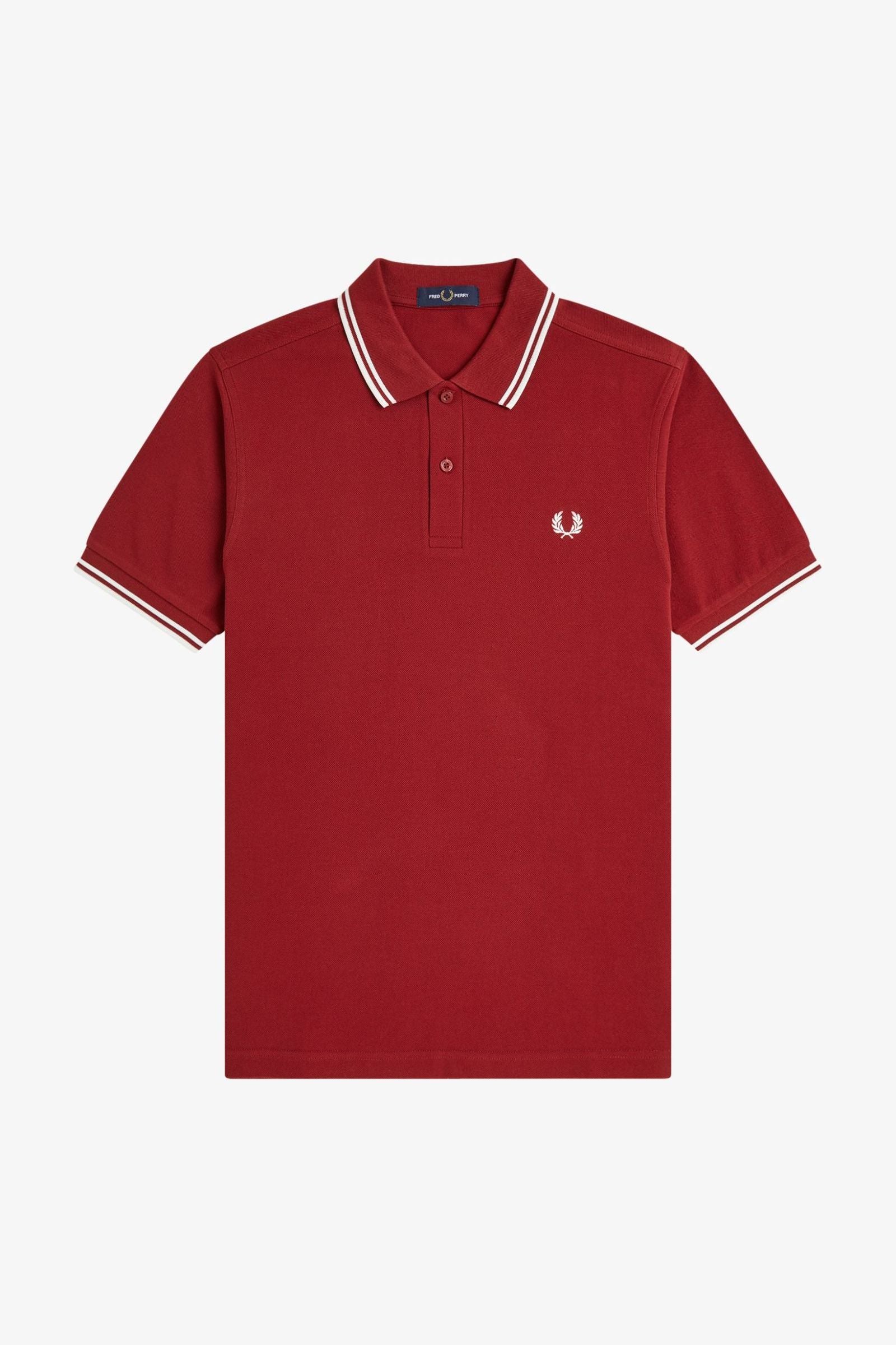 M3600 Burnt Red / Snow White - Polo