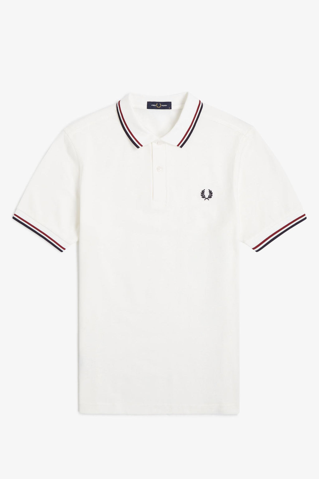 M3600 Snow White / Burnt Red / Navy - Polo